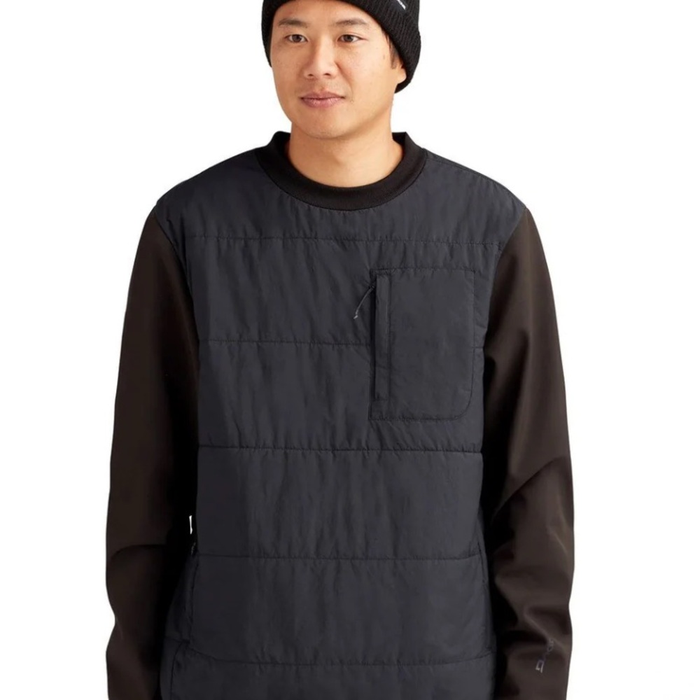 DAKINE CRUISER INSULATED CREW PULLOVER SHIRT JACKET UNISEX M BLACK